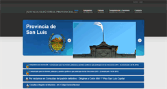 Desktop Screenshot of electoral.justiciasanluis.gov.ar